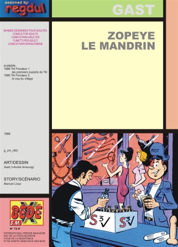 couverture du Bande Dessin&eacute;e [Gast] Zopeye le Mandrin [French] [Regdul]