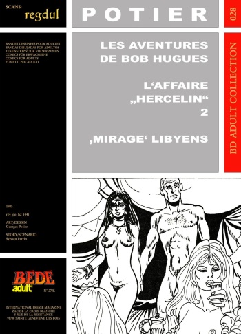 couverture du Bande Dessin&eacute;e [Georges Potier] (Les aventures de Bob Hugues) L&rsquo;affaire Hercelin #2 &ndash; Mirage Lybiens [French]