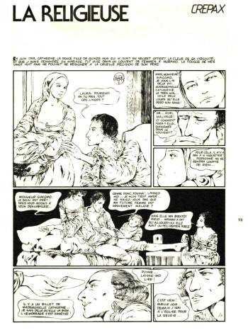 couverture du Bande Dessin&eacute;e [Guido Crepax] La Religieuse [French]