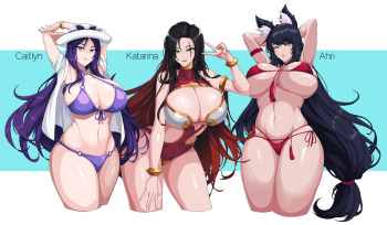 [hellaP] Vous voulez une f&eacute;llation venant de qui ? Caitlyn, Katarina, Ahri (League of Legends) [French]