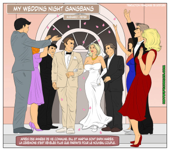 couverture du Bande Dessin&eacute;e [HotWifeComics] My Wedding Night Gangbang [French][Edd085]