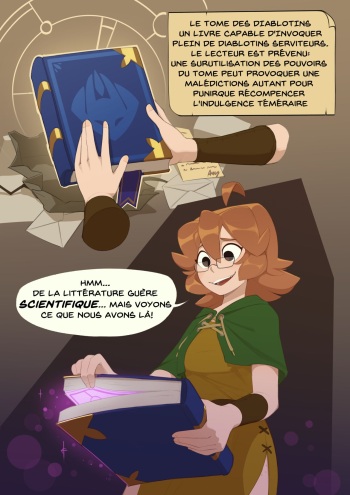 couverture du Bande Dessin&eacute;e [Huffslove] & [Spicymancer] Monster Researcher Eclair and the Tome of Imps [French]