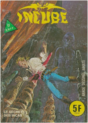 couverture du Bande Dessinée Incube N. 03 Le Secret Des Incas – French Adult Comics Vintage