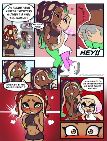 couverture du Bande Dessin&eacute;e [IseeNudePeople] A Date with 8 (Splatoon) [French] [Melotan]