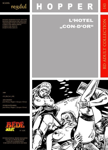 couverture du Bande Dessin&eacute;e [Jack Henry Hopper(Jacques G&eacute;ron)] H&ocirc;tel &laquo;Con-d&rsquo;or&raquo; #1 [French]
