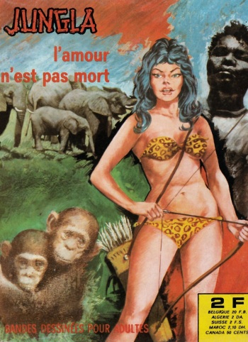 couverture du Bande Dessin&eacute;e Jungla #20 &ndash; L&rsquo;amour n&rsquo;est pas mort [french]
