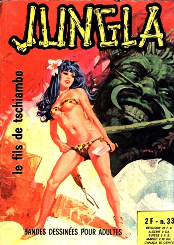 couverture du Bande Dessin&eacute;e Jungla #33 &ndash; Le fils de Tschiambo [french]