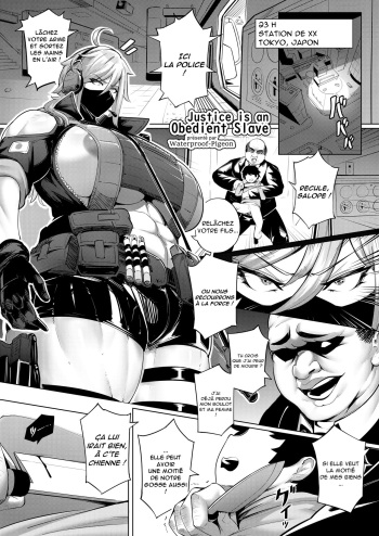 couverture du Bande Dessin&eacute;e Justice is and Obedient Bitch (Waterproof-Piegeon)[O-S](french)