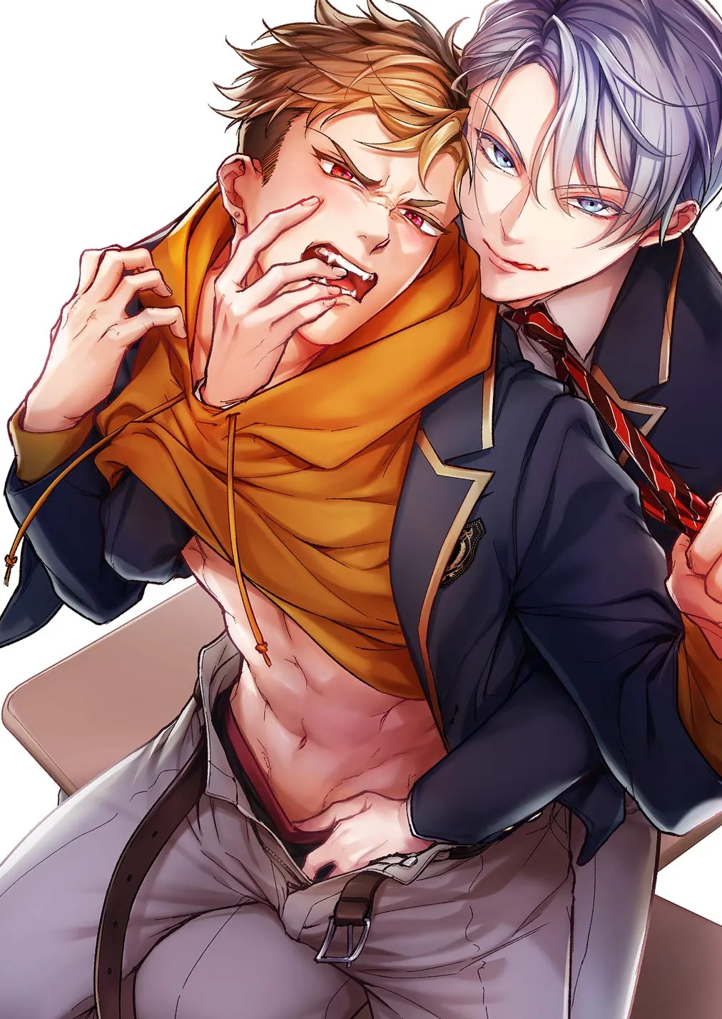 couverture du Manhwa La supervision sexuelle de Takeo le redoublant