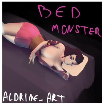 couverture du Bande Dessin&eacute;e Le monstre sous le lit (Aldrine_Art) (finish)
