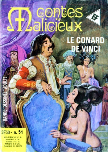 couverture du Bande Dessin&eacute;e [Leone Frollo] Contes Malicieux #51 : Le conard de Vinci [French]