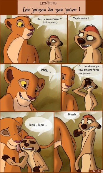 couverture du Bande Dessin&eacute;e Les jeunes de nos jours [French Trad] [Lion king]