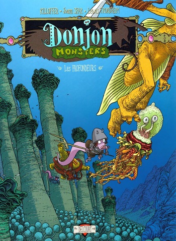 couverture du Bande Dessin&eacute;e Lewis Trondheim &mdash; Les Profondeurs (The Depths) (Donjon Monsters 9)
