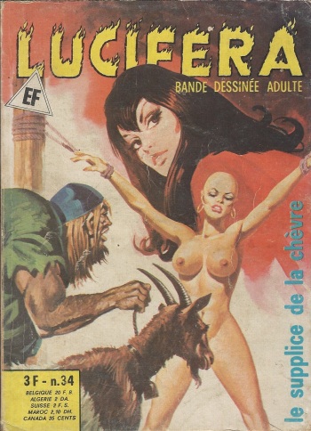 couverture du Bande Dessin&eacute;e Lucifera 034 &ndash; Le supplice de la ch&egrave;vre [French]