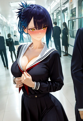 MAIA AZUMA&rsquo;S BLACK SERAFUKU UNIFORM [AI Generated]