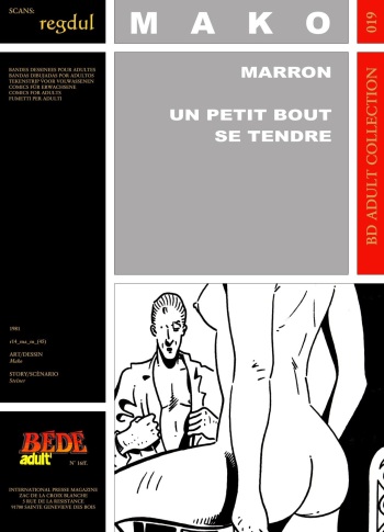 couverture du Bande Dessin&eacute;e [Mako] Marron, un petit bout si tendre [French]