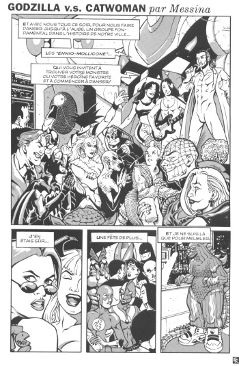 couverture du Bande Dessin&eacute;e (Messina) Gotzilla vs. Catwoman