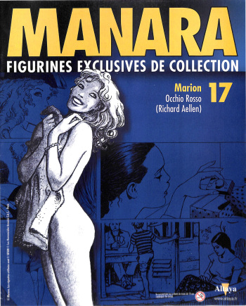 couverture du Bande Dessin&eacute;e [Milo Manara] Figurines #17 : Marion &ndash; Occhio Rossa (Richard Aellen) [French]
