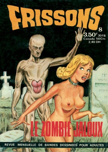 couverture du Bande Dessin&eacute;e PFA &ndash; Frissons #08 Le zombie jaloux &ndash; b Le cheval zombie (Beaulieu)