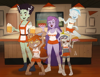 couverture du Bande Dessin&eacute;e [PinchiVersus] Hooter's Ghouls (Scooby-Doo and the Ghoul School)
