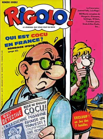 couverture du Bande Dessin&eacute;e Rigolo ! 01-02 &ndash; Qui est cocu en france [french]