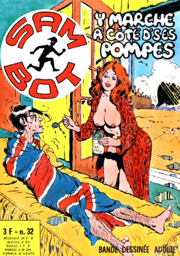 couverture du Bande Dessin&eacute;e Sam Bot n.32 &ndash; Y marche &agrave; c&ocirc;t&eacute; d&rsquo;ses pompes [French]