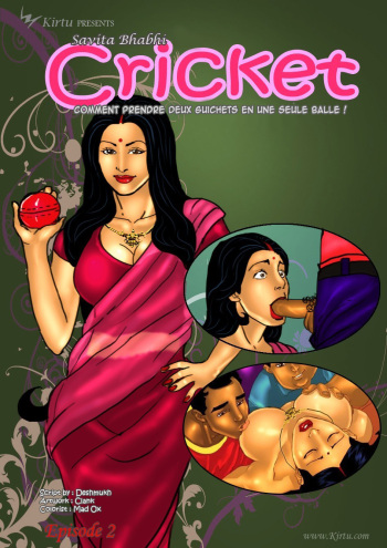 couverture du Bande Dessin&eacute;e Savita Bhabhi 002 &ndash; Cricket [FR] [Oasis-Scantrad]