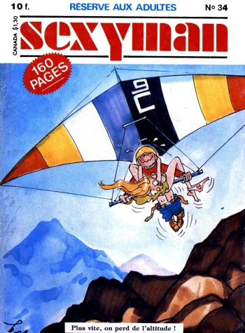 couverture du Bande Dessin&eacute;e Sexyman N&deg;34 &ndash; Une nuit folle, folle & Lady Love et le diamant du Roi d&rsquo;Orient [French]