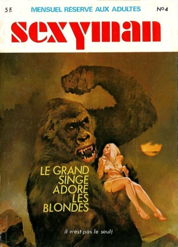 couverture du Bande Dessin&eacute;e Sexyman N&deg;4 &ndash; Le grand singe adore les blondes [French]