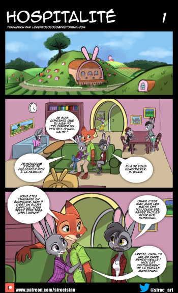 couverture du Bande Dessin&eacute;e [Siroc] Hospitality | Hospitalit&eacute; [FRANCAIS] [Lorenzo202020] (Zootopia) (Ongoing)