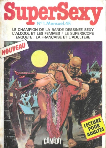 couverture du Bande Dessin&eacute;e SuperSexy 1a &ndash; Franky Stone 1 &ndash; Le monstre du Dr Stone [French]