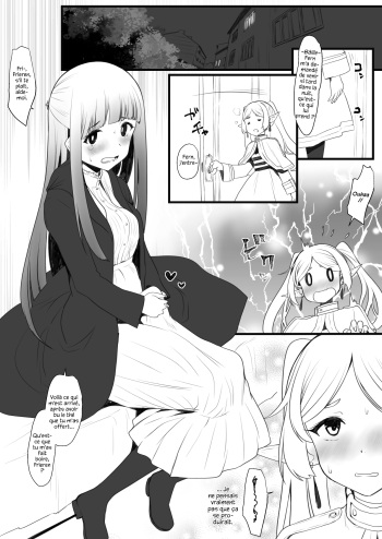 couverture du Manga [Takaoka Nanase] Hen na Ocha Nonde Futanari ni Natta Fern x Frieren (Sousou no Frieren) [French] [Les Poro&iuml;niens]