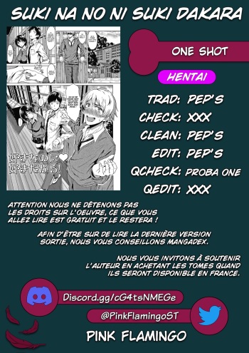 couverture du Manga [Tamabi] Suki Na No Ni Suki Dakara | I Love You Even Though I Love You (Colorful Days!) [French] [Ping Flamingo]