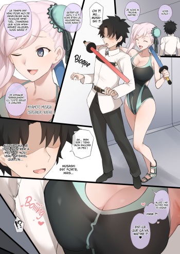 couverture du Manga [Terasu MC] Mizugi Musashi ni Mitsugasareta Ue ni Kokujin Dekachinpo NTR Douga de Medb ni Chinpo Shibakareru Manga (Fate/Grand Order) [French] [Les Poro&iuml;niens]