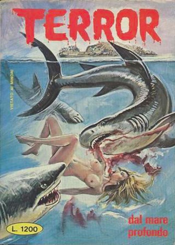 couverture du Bande Dessin&eacute;e Terror 153 &ndash; Dans les profondeurs de la mer [French] [Fabien]