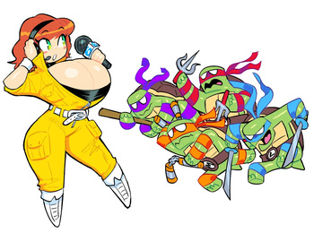 couverture du Bande Dessin&eacute;e [Theguywhodrawsalot] April O'Neil Cryptid Hunter (TMNT)