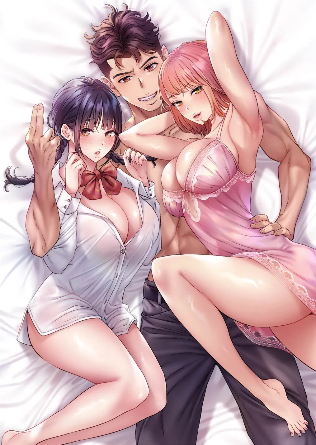 couverture du Manhwa Un roi du porno r&eacute;incarn&eacute; en lyc&eacute;en harcel&eacute;