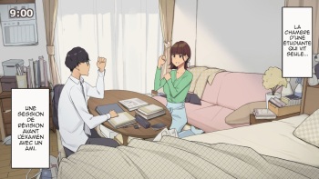 couverture du Manga [Wakamatsu] Hitorigurashi no Joshidaisei no Oheya, Tomodachi to Ichinichi Shuuchuu shite Benkyoukai shiyou to Kimeta Hi [French] [Abs-Scan]