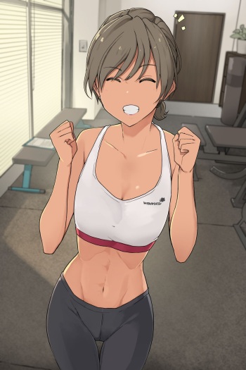 [Wakamatsu] Ikken Yasashisou na Personal Gym no Trainer-san ni Karada o Ijimenukareru Hanashi [French] [Abs-Scan]