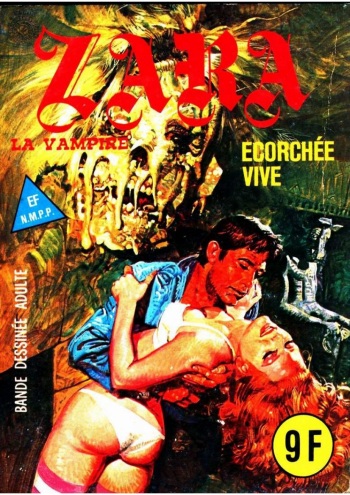 couverture du Bande Dessin&eacute;e Zara la Vampire 092 &ndash; Ecorch&eacute;e vive (1983) [French]